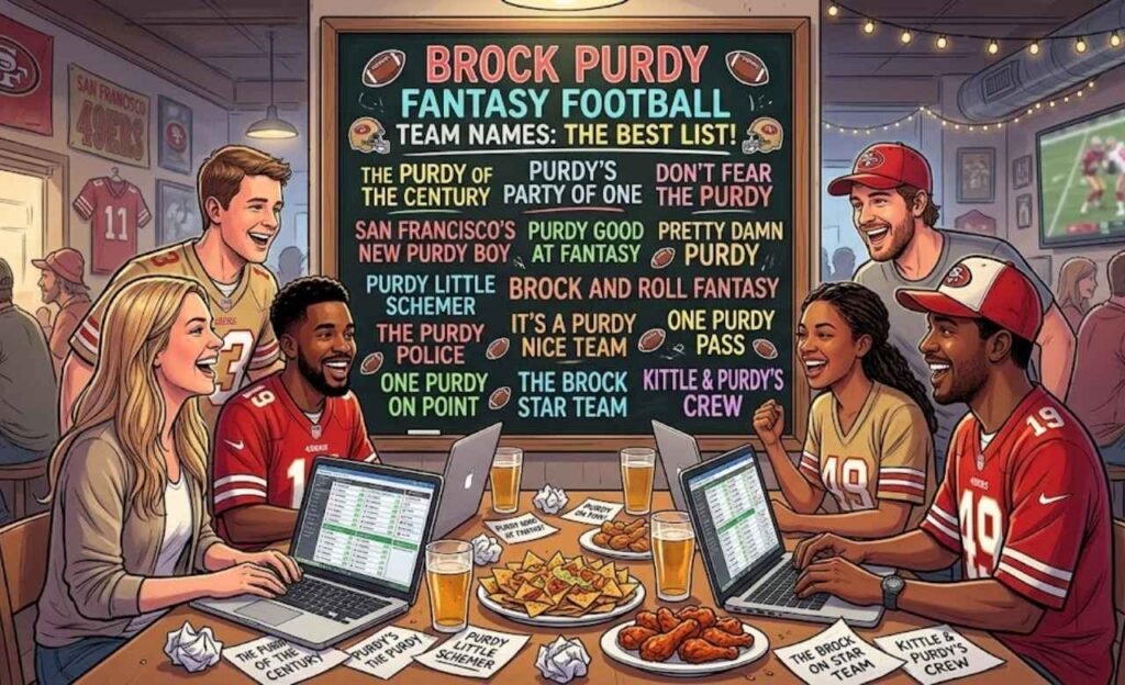 Best Brock Purdy Fantasy Football Team Names